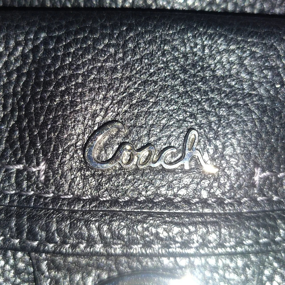 Coach Black Leather Crossbody Bag - Picture 3 of 6